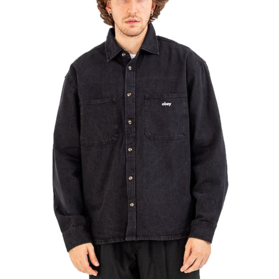 Obey Ανδρικό πουκάμισο Bigwig Dean Denim Shirt